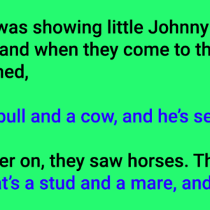 Grandpa Was Showing Johnny Around The Farm.